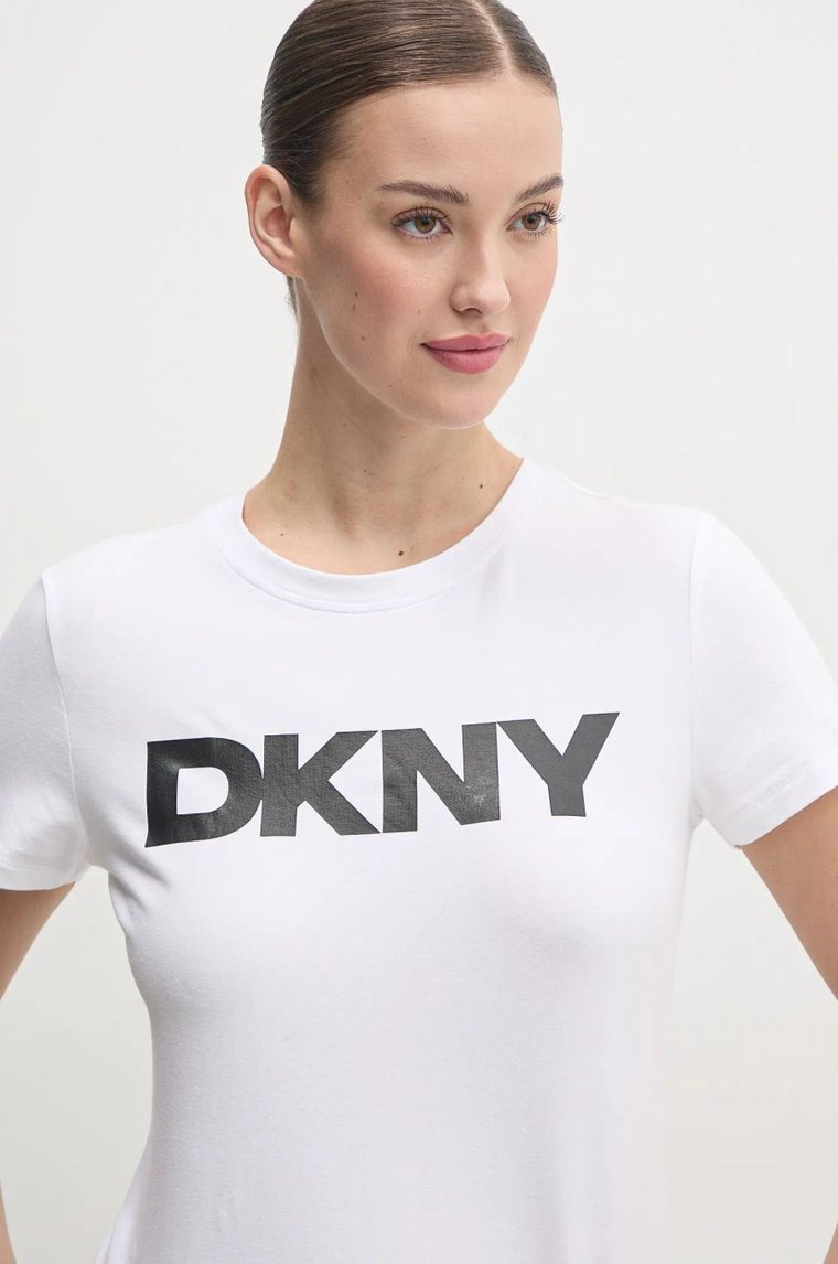 Dkny t-shirt damski kolor biały DP5T9923