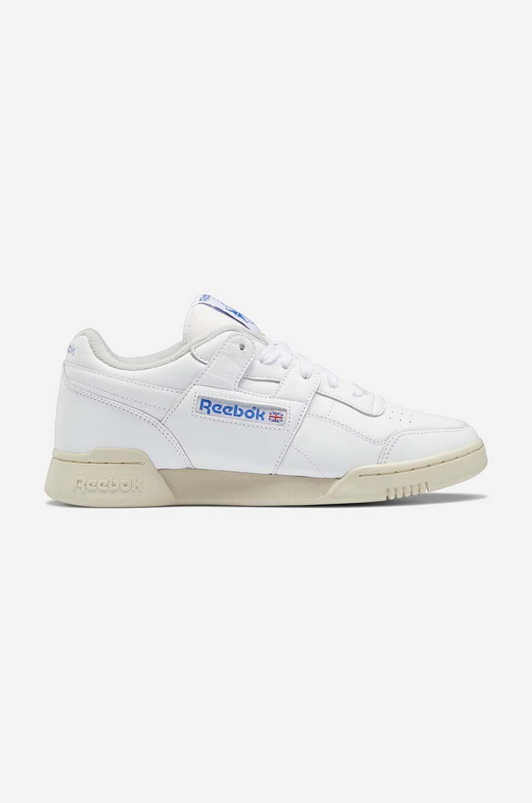 Reebok sneakersy skórzane Workout Plus Vintag GZ4962 kolor biały GZ4962-BIALY