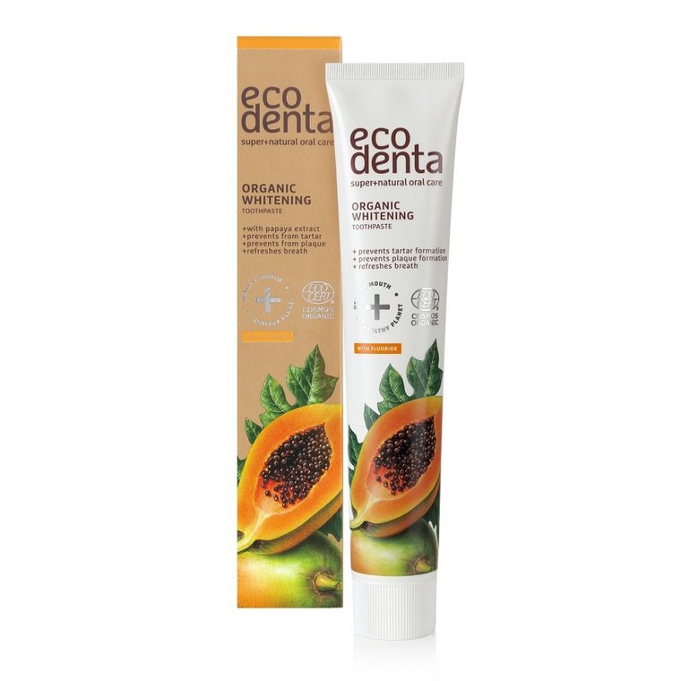 Ecodenta, pasta do zębów Whitening Papaya, 75 ml