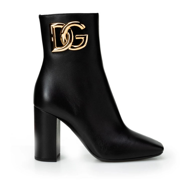Czarne Buty z Pinaforemetalową Szerokością Dolce & Gabbana