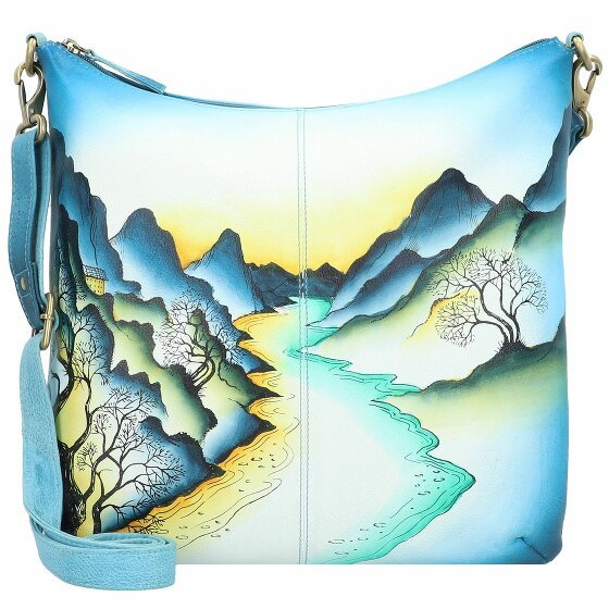 Greenland Nature Art+Craft Torba na ramię skórzana 32 cm handbemalt