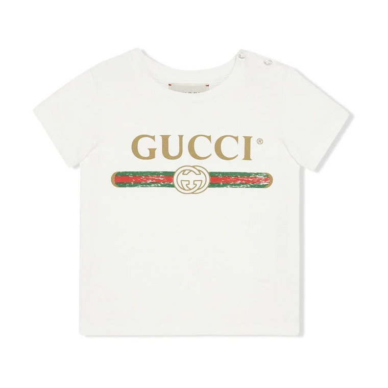 Dziecięce koszulki i pola z logo Vintage Gucci