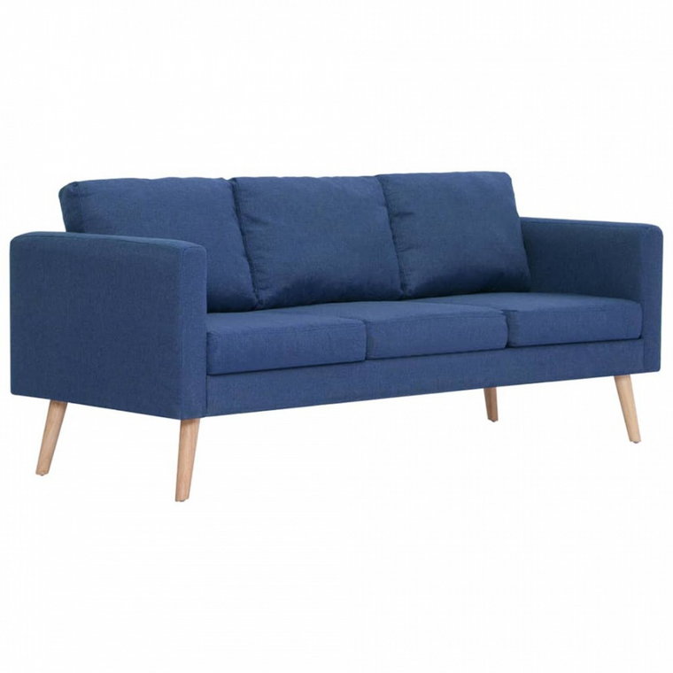 3-osobowa sofa tapicerowana tkaniną niebieska kod: V-281356