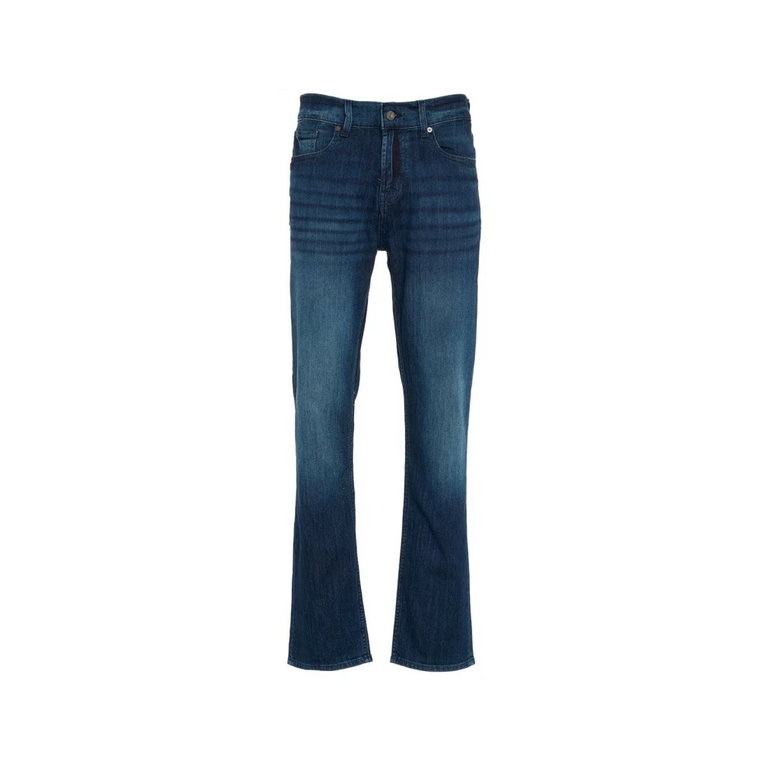 Niebieskie Ss24 Męskie Jeansy 7 For All Mankind