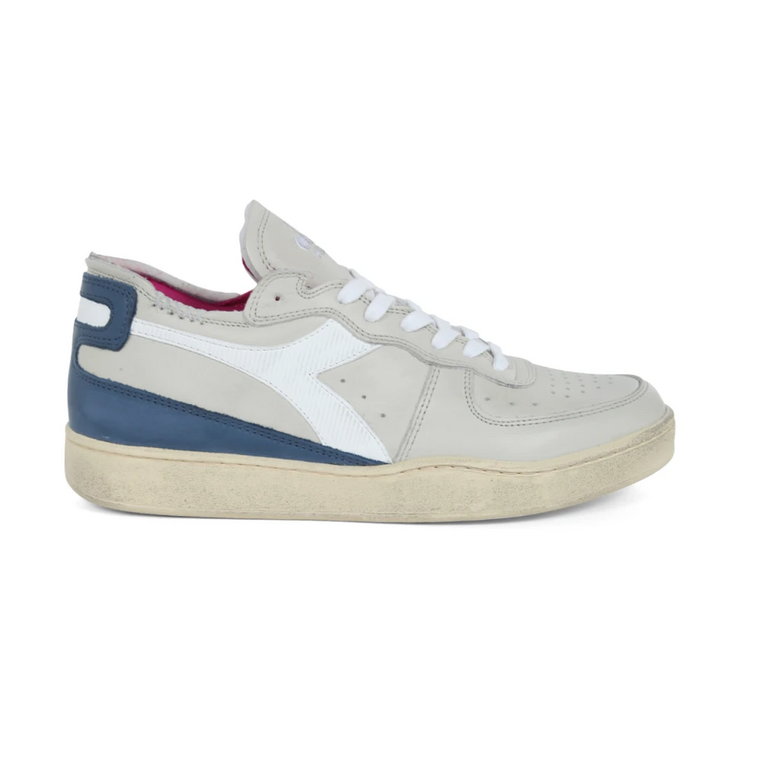 Jasnoszary Basket Row Cut Sneaker Diadora