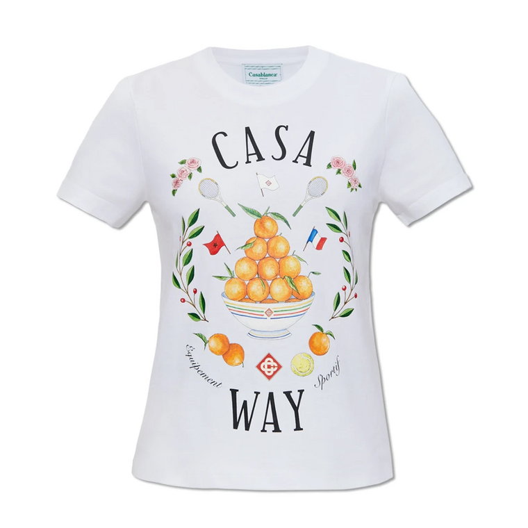 T-shirt z nadrukiem Casablanca