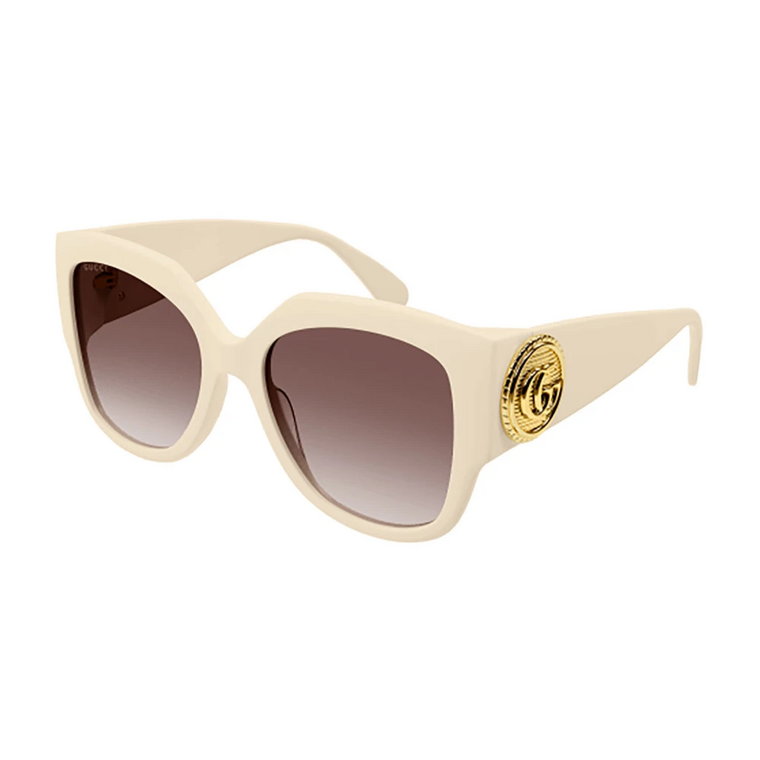 Brązowe okulary przeciwsłoneczne dla kobiet Gucci