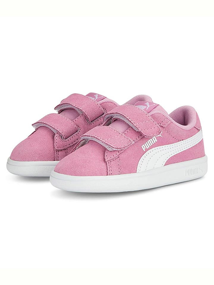 Puma Skórzane sneakersy "Smash 3.0" w kolorze różowym