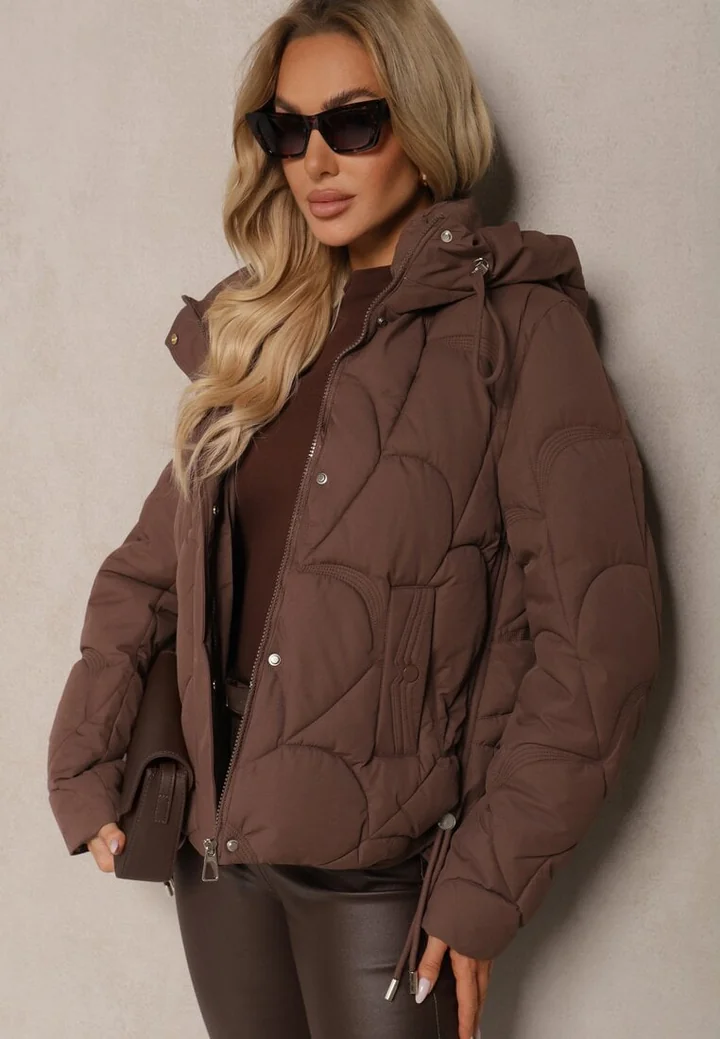 pizatabetaina Kurtka damska katana przejściowa oversize NOVAJIN niebieska