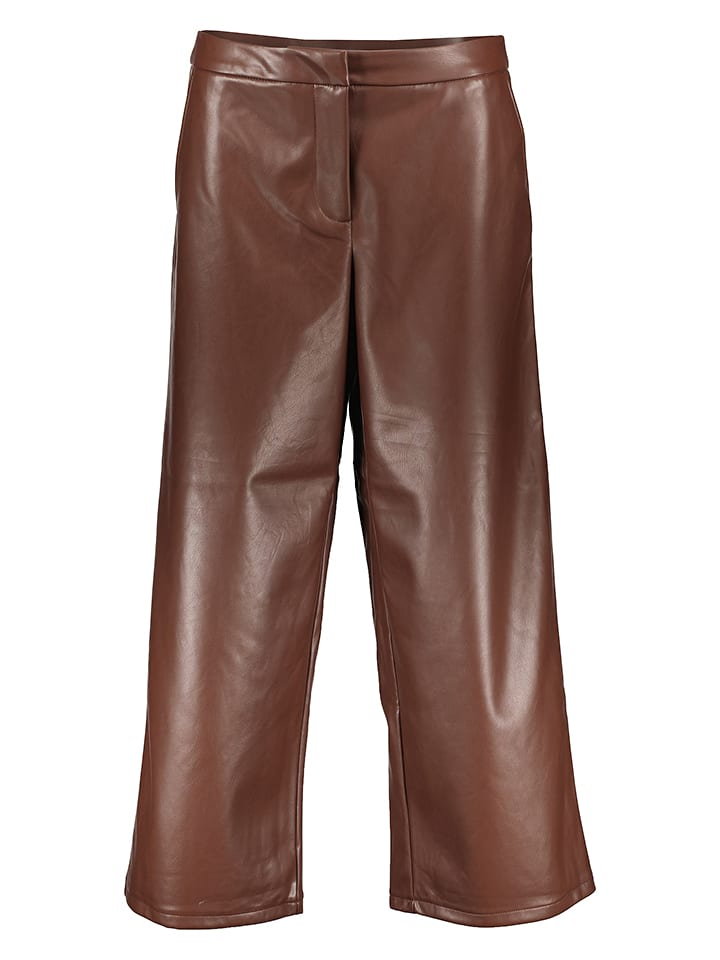 Vila Spodnie w kolorze brązowym
