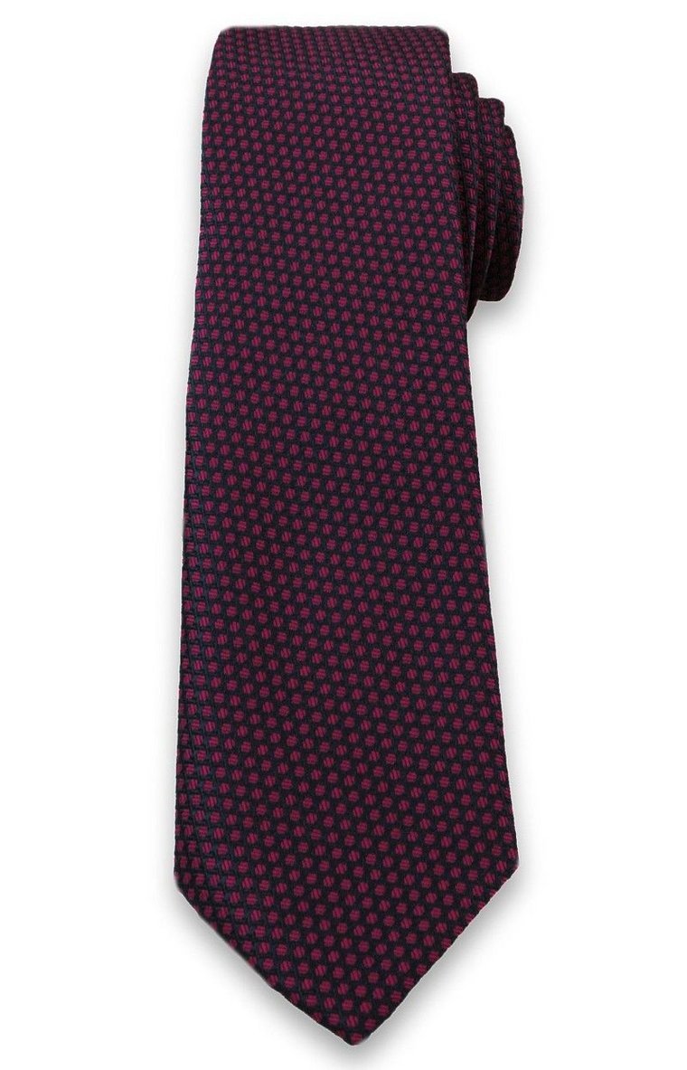 Stonowany Krawat Męski w Delikatne Grochy - Chattier- 6,7 cm - Kolorowy