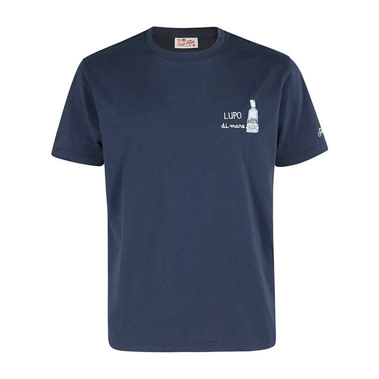 Klasyczny T-shirt z bawełny MC2 Saint Barth