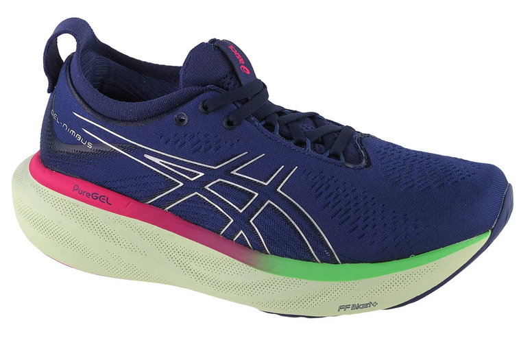 ASICS Gel-Nimbus 25 1012B356-400, Damskie, Granatowe, buty do biegania, tkanina, rozmiar: 38