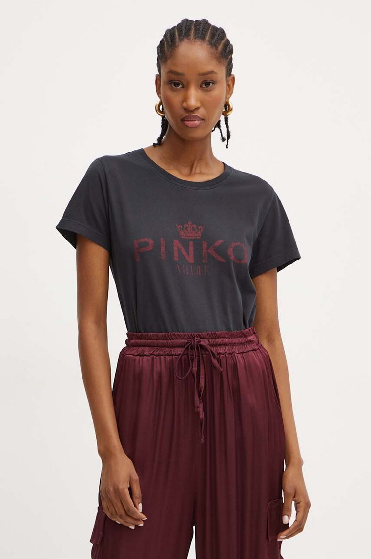 Pinko t-shirt damski kolor czarny 100355 A2A3