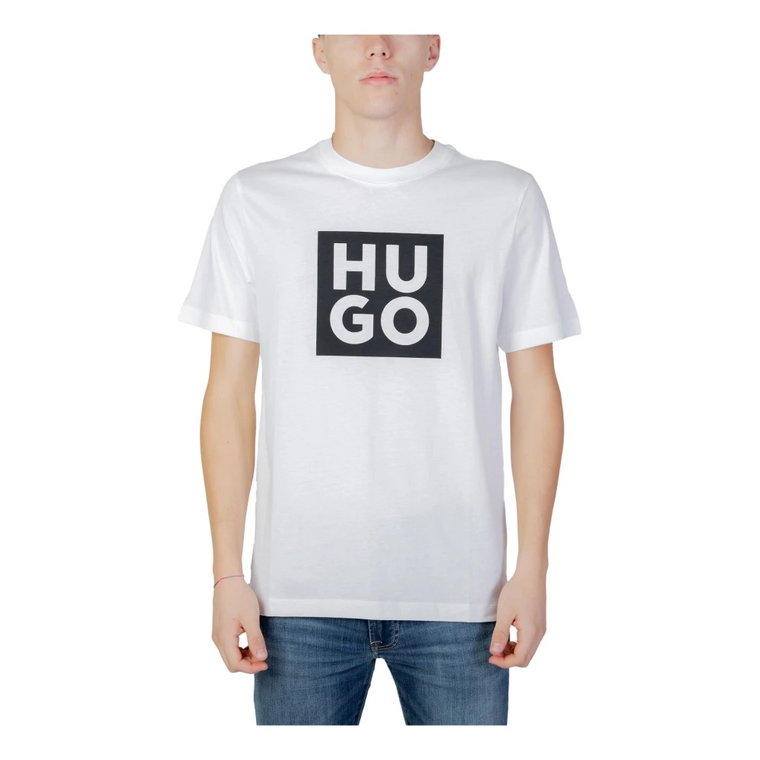 Biała Koszulka Męska Hugo Boss