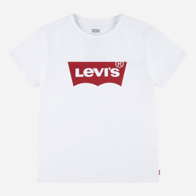 Koszulka dziecięca dla dziewczynki Levis 3EK825-W5J 116 cm (6A) Czerwony/Biały (3666643067779). T-shirty dziewczęce