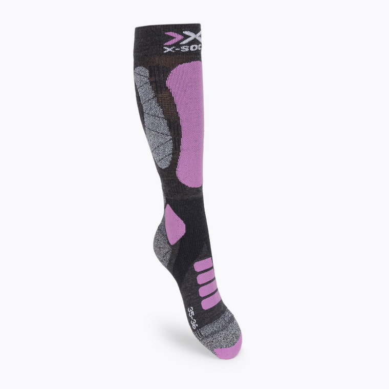 Skarpety narciarskie damskie X-Socks Ski Touring Silver 4.0 anthracite melange/magnolia