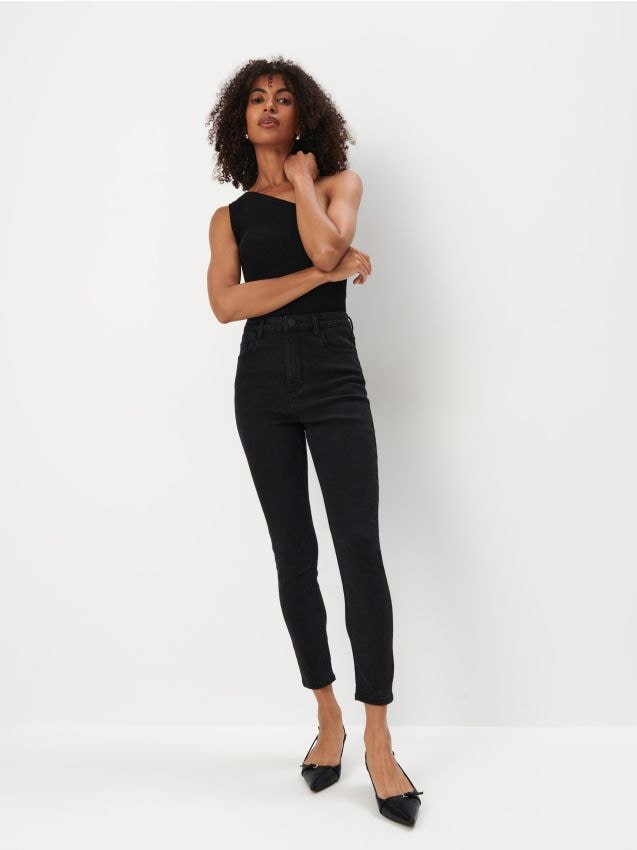 Mohito - Jeansy skinny PETITE - czarny