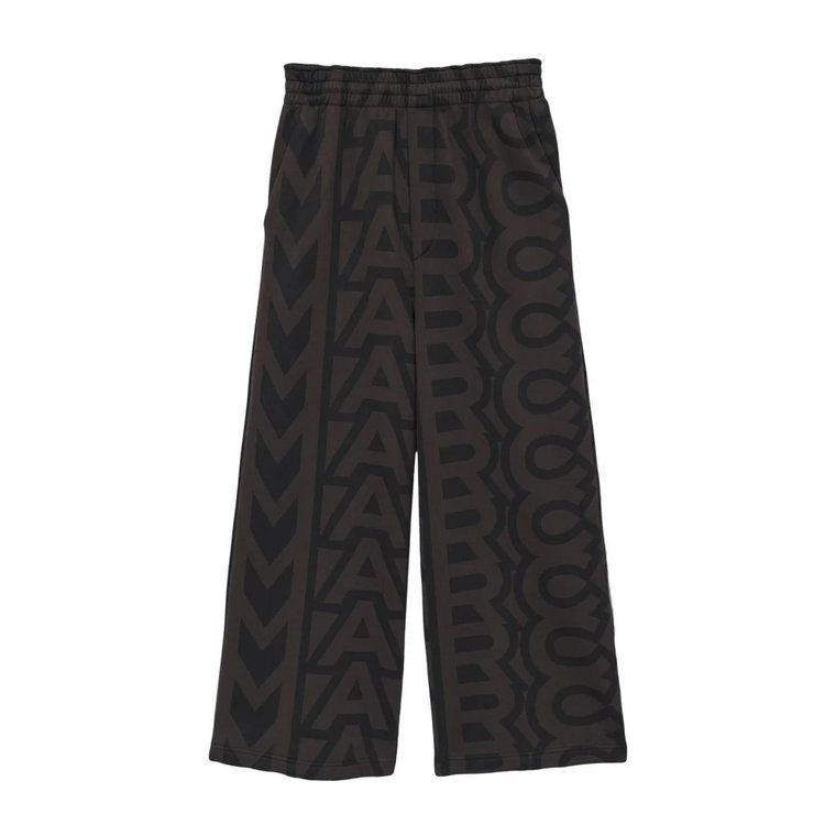 Ikoniczne Spodnie o Szerokich Nogawkach z Monogramem Marc Jacobs