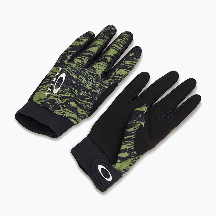 Rękawiczki rowerowe męskie Oakley Seeker MTB duality swirl green/black