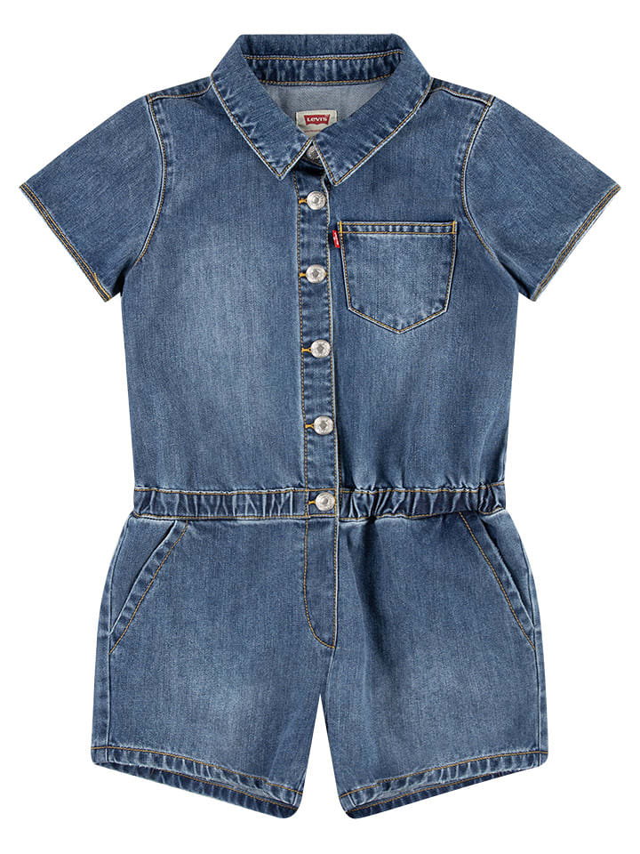 Levi's Kids Kombinezon dżinsowy w kolorze niebieskim