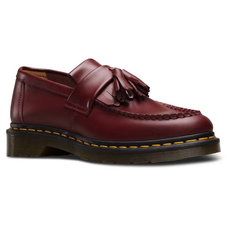 Adrian Smooth Cherry-36, Wysokiej jakości skórzane buty Dr. Martens