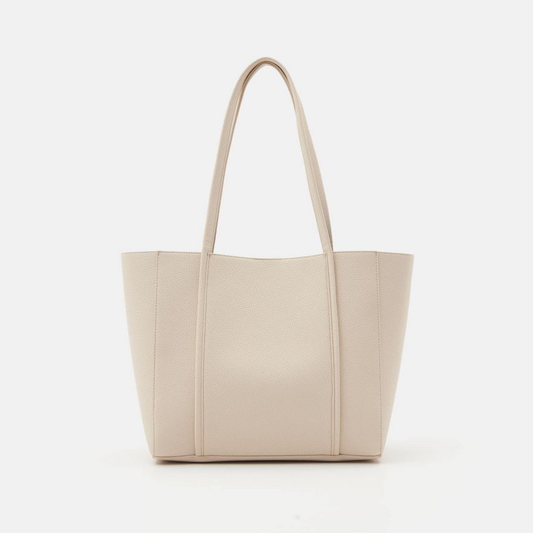 Sinsay - Torba shopper - Kremowy