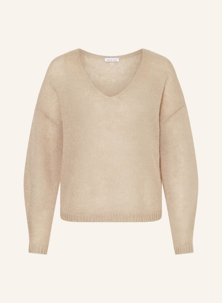 Mrs & Hugs Sweter Z Dodatkiem Moheru beige