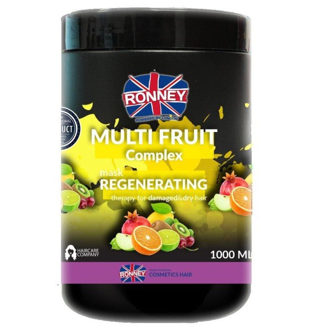 Ronney Multi Fruit Complex Professional Mask Regenerating regenerująca maska do włosów zniszczonych 1000ml