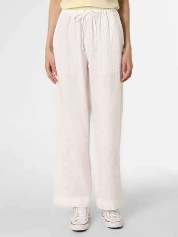 Białe spodnie lniane Orsay, kolekcja damska Lato 2022 | LaModa