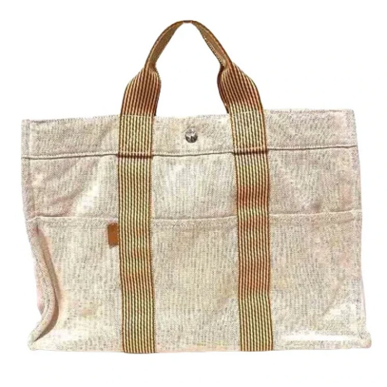 Pre-owned Canvas handbags Hermès Vintage