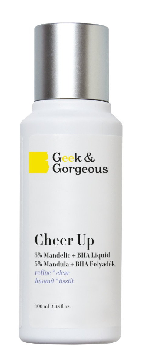 Geek & Gorgeous Cheer Up - Eksfoliator z 6% kwasem migdałowym + BHA o średniej mocy 100ml
