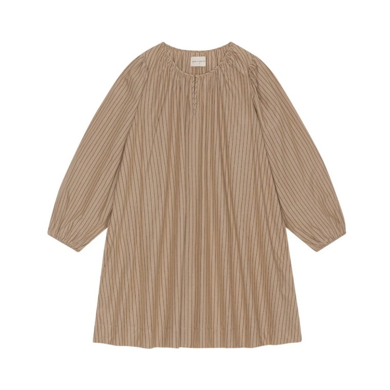 faith dress sand stripe - warm sand / moonless Moshi Moshi Mind