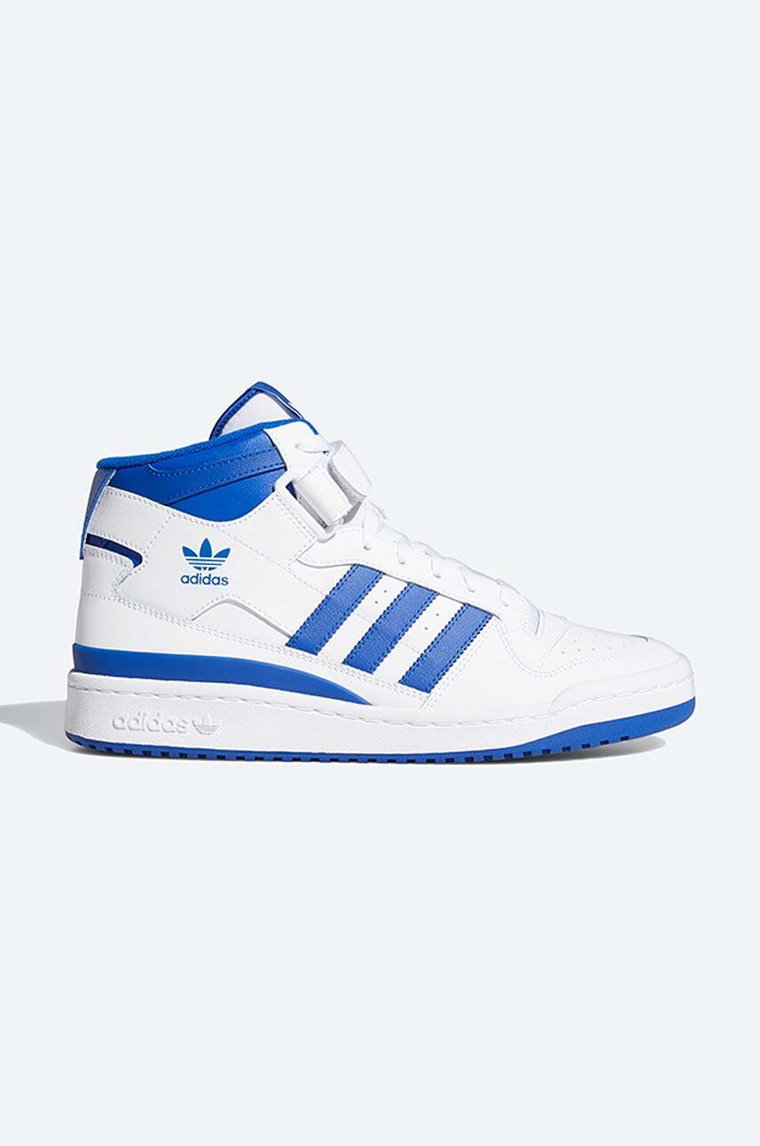 adidas Originals sneakersy skórzane Forum Mid FY4976 kolor biały