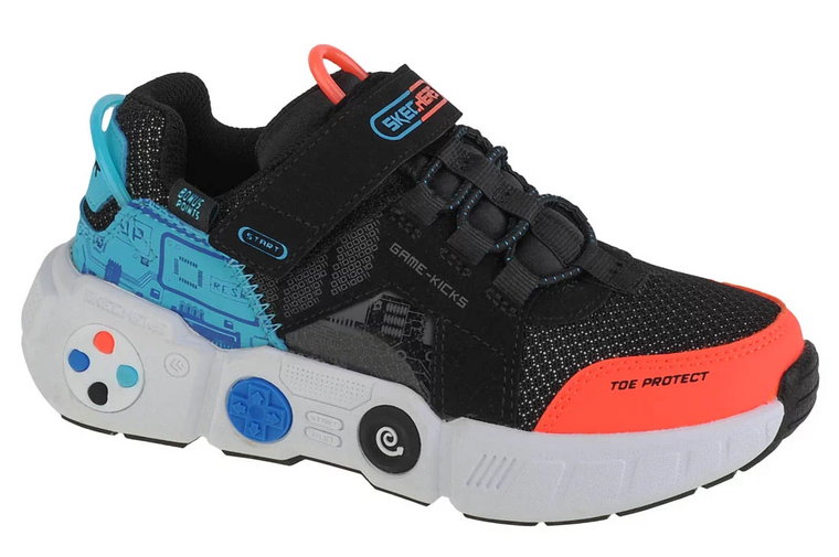 Skechers Gametronix 402260L-BKMT, Dla chłopca, Czarne, buty sneakers, tkanina, rozmiar: 30