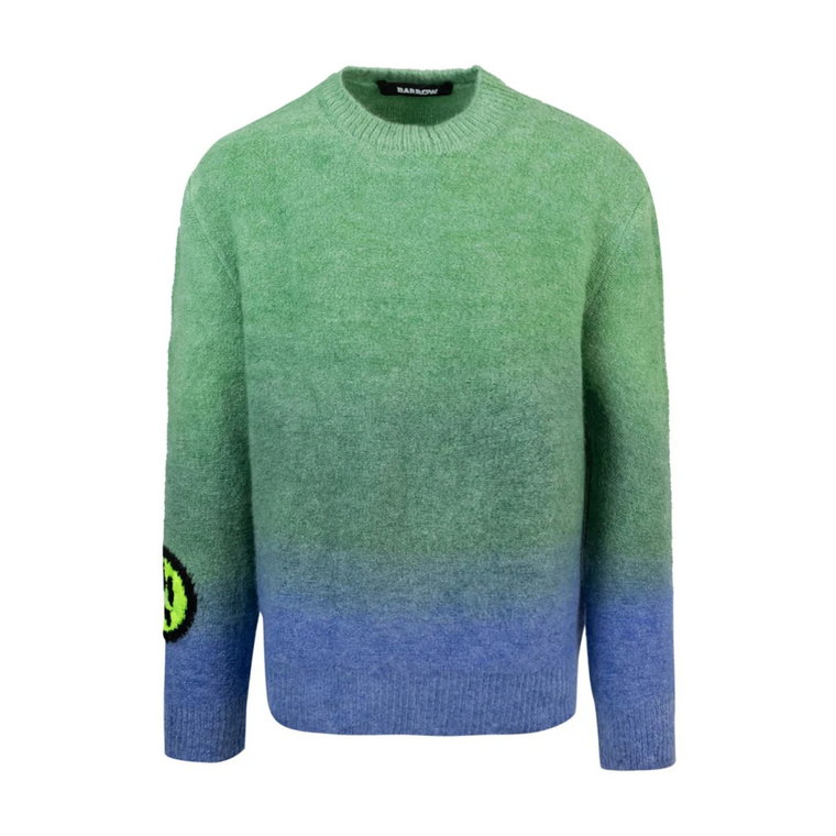 Zielone swetry z luźnym krojem i efektem gradientu Barrow