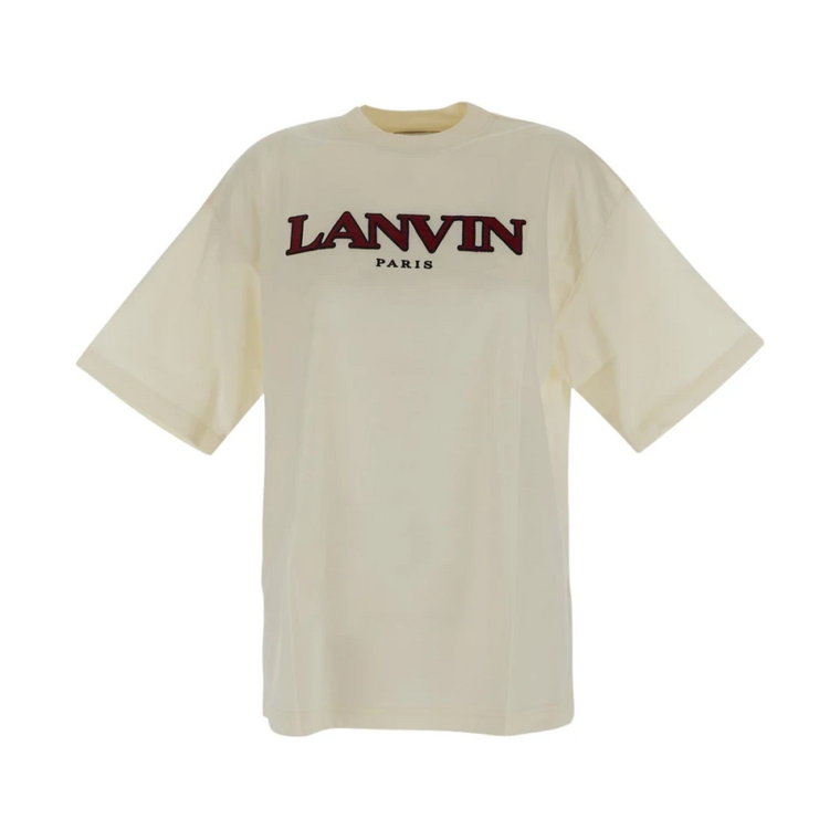 Koszulka z logo - Stylowa i Trendy Lanvin
