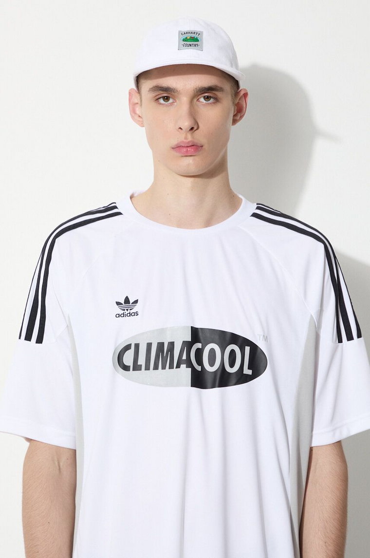 adidas Originals t-shirt Climacool męski kolor biały wzorzysty JH4964