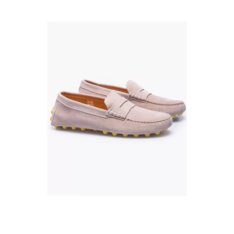 Beżowe Loafersy z Croûte de Cuir dla Kobiet Tod's