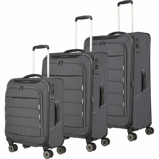 Travelite Skaii 4 Roll Suitcase Set 3szt. gipfelgrau