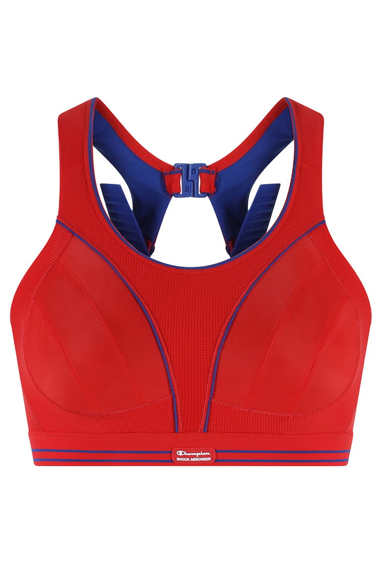 Biustonosz sportowy Shock Absorber Ultimate Run Bra U10046 RS001-czerwono-granatowy