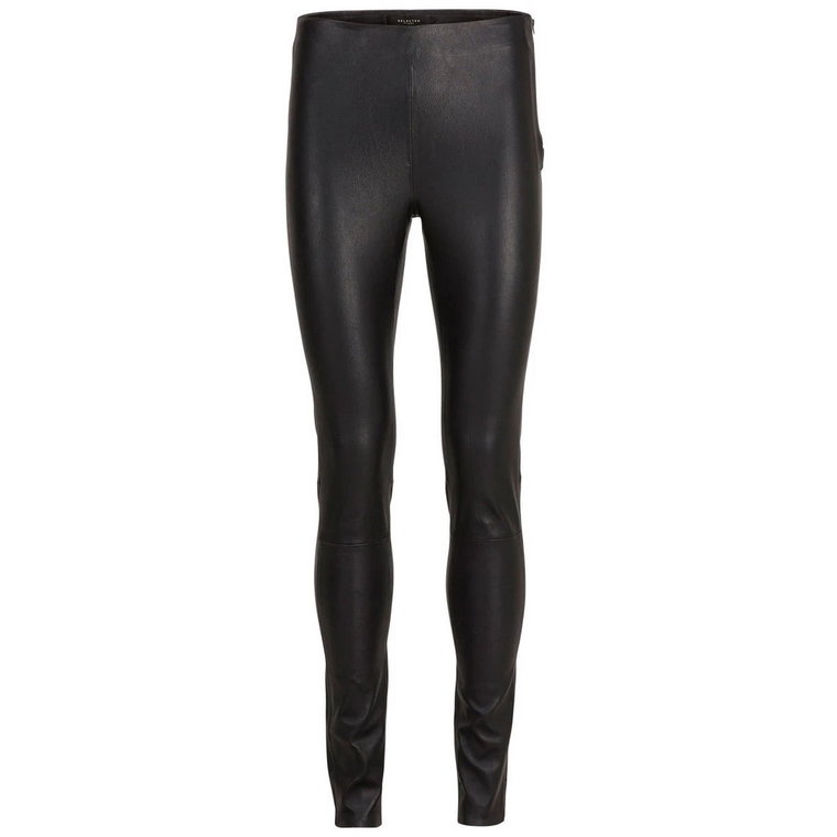 Stretch leather trousers Selected Femme