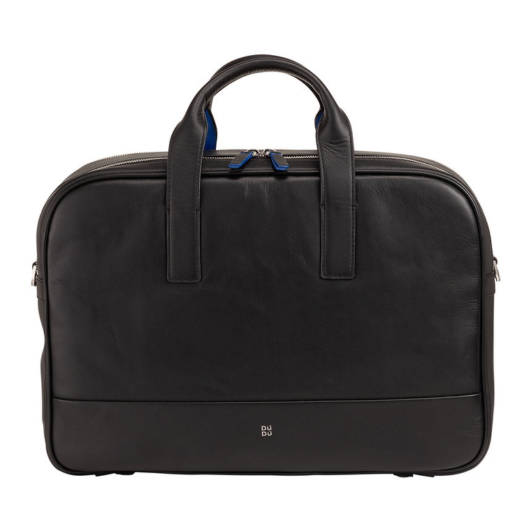 DUDU Skórzana torba na laptopa dla mężczyzn i kobiet MacBook 16 cali, skórzana aktówka biznesowa torba na laptopa torba na ramię torba kurierska z odpinanym paskiem