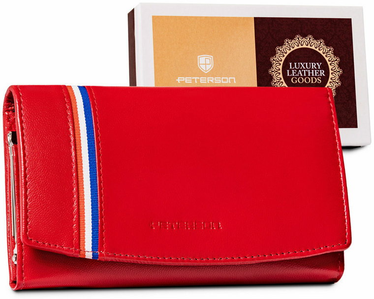 Duży portfel damski z systemem RFID Protect - Peterson