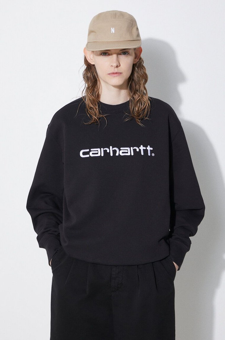 Carhartt WIP bluza Carhartt Sweat damska kolor czarny z aplikacją I033647.0D2XX