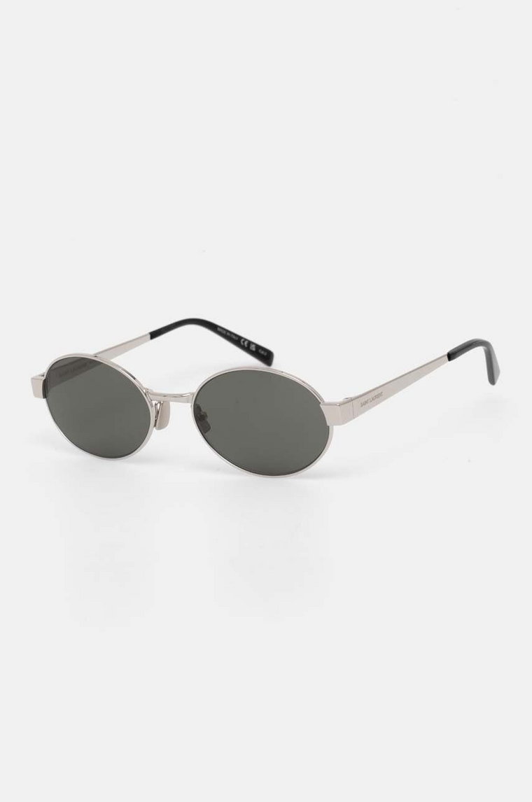 Saint Laurent okulary przeciwsłoneczne damskie kolor srebrny SL 692