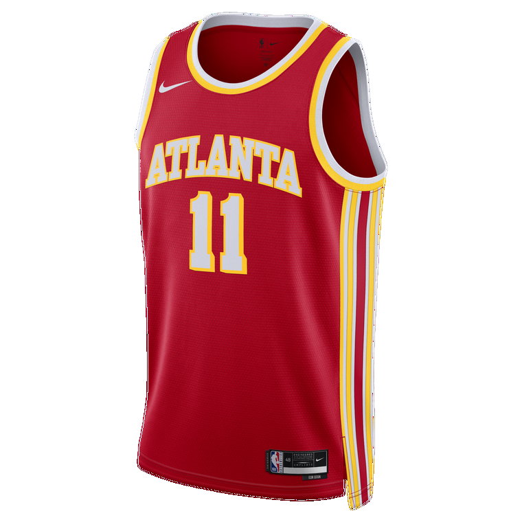 Koszulka męska Nike Dri-FIT NBA Swingman Atlanta Hawks Icon Edition 2022/23 - Czerwony