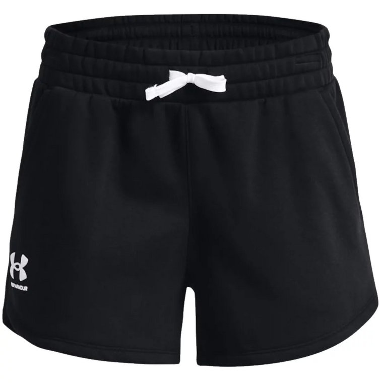 Under Armour Rival Fleece Short 1369858-001, Damskie, Czarne, spodenki, bawełna, rozmiar: L