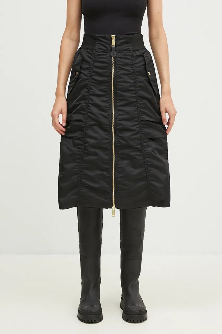 Alpha Industries spódnica MA-1 Midi Skirt kolor czarny midi rozkloszowana 148067