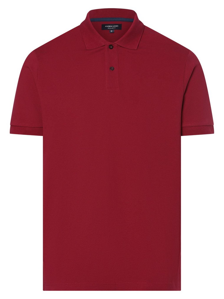 Andrew James - Męska koszulka polo, czerwony